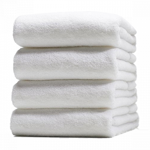Махровое полотенце белое 70*140 (450 гр.)
