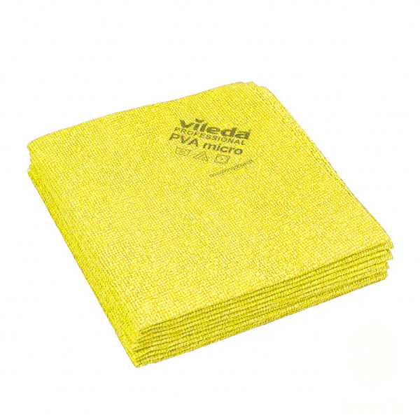 Салфетка микрофибровая «PVA micro / ПВА микро», желтая, 35х38 см. Vileda Professional (5 шт.)