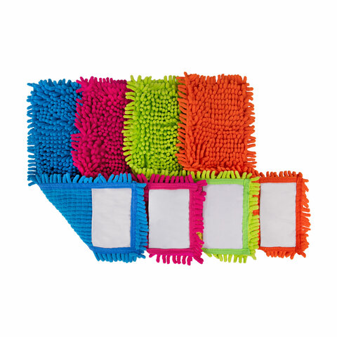 Насадка МОП, УНИВЕРСАЛЬНАЯ для швабр 38-42 см (ТИП К), микрофибра букли/синель, LAIMA