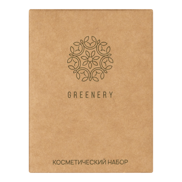 Косметический набор, упак. крафт-картон «Greenery» / Cosmetic set (300 шт.)