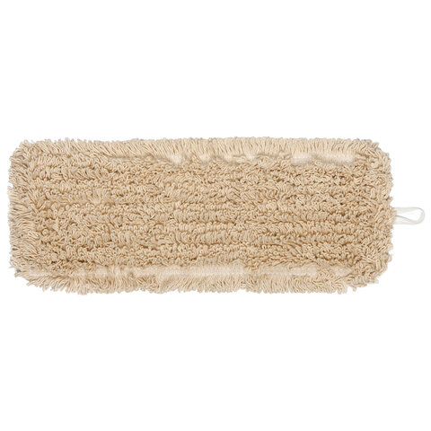 Насадка МОП плоская для швабры/держателя 50 см, уши/карманы (ТИП У/К), нашивной хлопок, LAIMA EXPERT