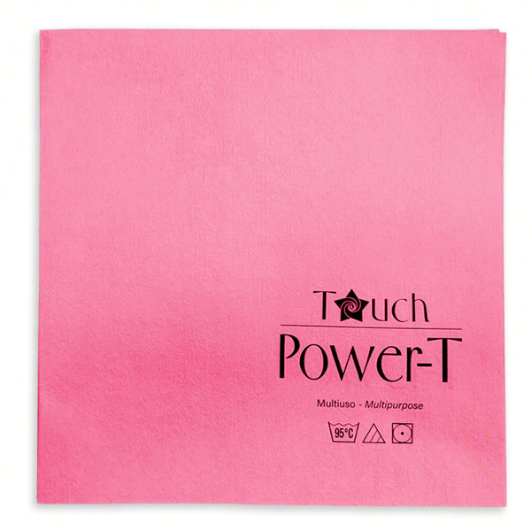 Салфетка TTS Power-T, 40x40 см, нетканая, микрофибра, цвет красный (1 шт.)