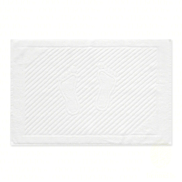 Коврик для ног махровый 50х70 см., пл. 700 г./кв. м., белый Туркменистан (Ашхабад) (1 шт.)