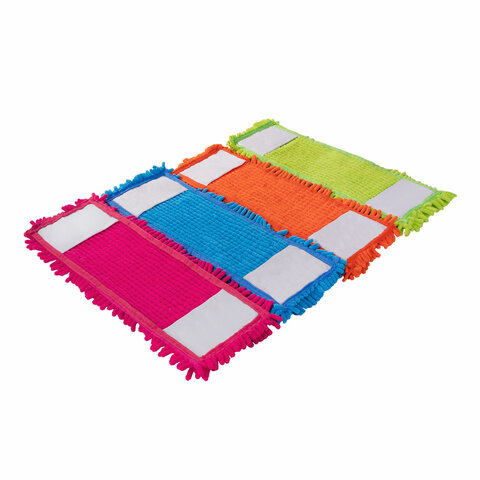 Насадка МОП, УНИВЕРСАЛЬНАЯ для швабр 38-42 см (ТИП К), микрофибра букли/синель, LAIMA