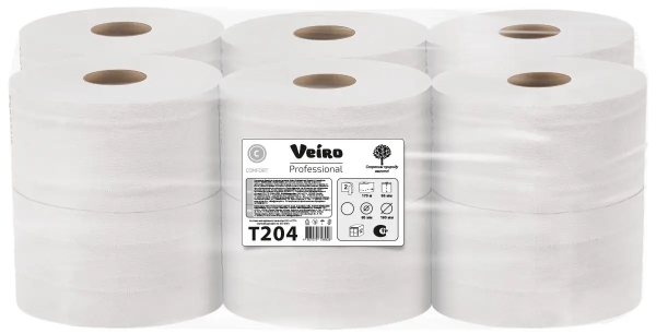 Бумага туалетная 2 сл. 170 м. / Comfort, белая от Веиро / Veiro