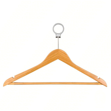 Антивандальная вешалка с деревянной перекладиной (100 шт.)