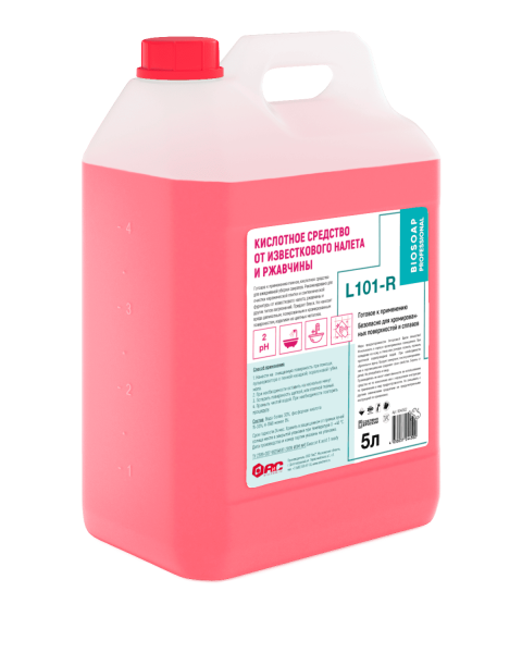 AIS L101-R Кислотное средство от известкового налета и ржавчины 5л