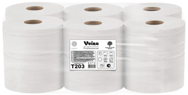 Бумага туалетная 2 сл. 200 м. / Comfort, белая от Веиро / Veiro