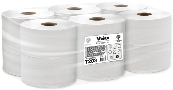 Бумага туалетная 2 сл. 200 м. / Comfort, белая от Веиро / Veiro