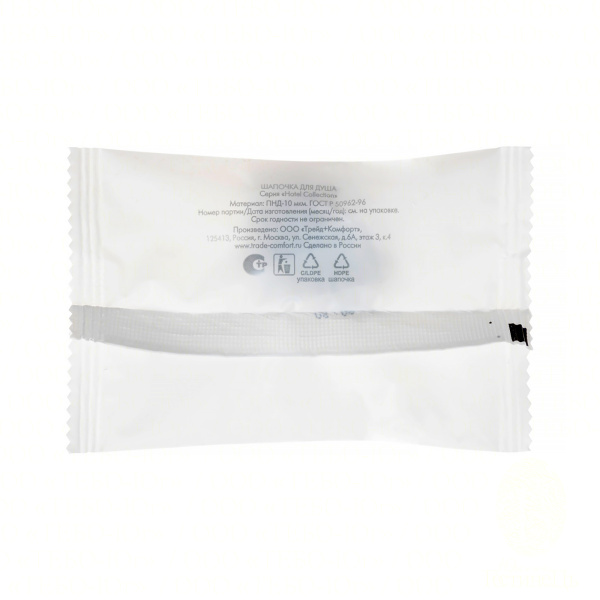 Шапочка для душа, упак. пакет «Hotel Сollection» / Shower cap