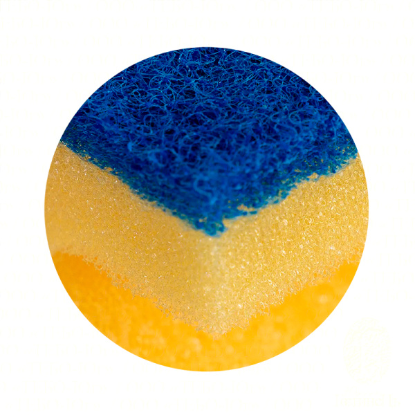 Губка для ванной, деликатная 13х16,5 см., синий абразив от Vileda Professional