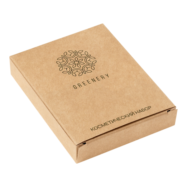 Косметический набор, упак. крафт-картон «Greenery» / Cosmetic set
