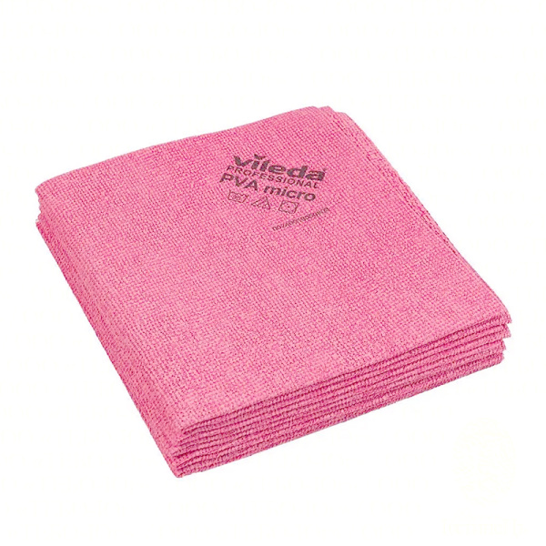 Салфетка микрофибровая «PVA micro / ПВА микро», красная, 35х38 см. Vileda Professional