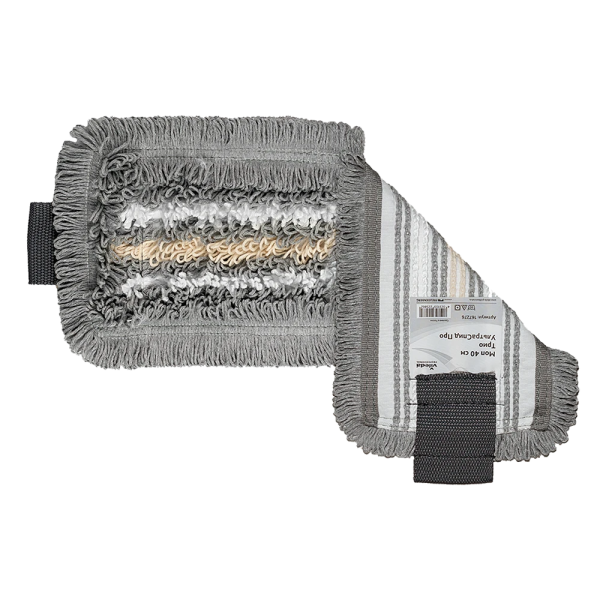 Насадка МОП для держателя 40 см, уши (ТИП УВ) ПЭ/хлопок/микрофибра, VILEDA "Трио УльтраСпидПро", 167276