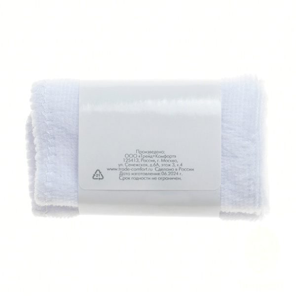 Рукавичка для обуви белая велюровая «Hotel Сollection» / Glove for shoes