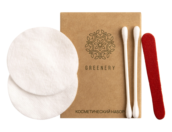 Косметический набор, упак. крафт-картон «Greenery» / Cosmetic set