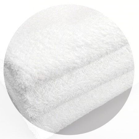  Махровое полотенце RING 50x70 см, белое, плотностью 450 г./кв.м. terryOne - Турция