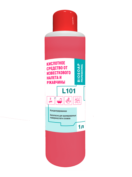 Кислотное концентрированное средство от известкового налета и ржавчины 1 л. L101 от АиС (1 шт.)