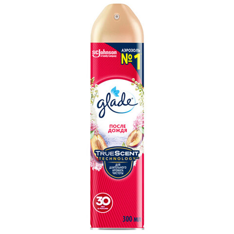 Освежитель воздуха аэрозольный 300 мл, GLADE "После дождя" (1 шт.)