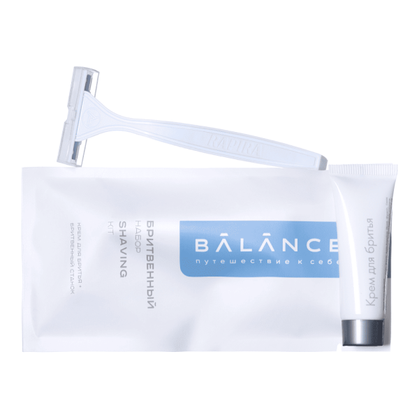 Бритвенный набор, упак. каменная бумага с клапаном «Balance» / Shaving set (200 шт.)