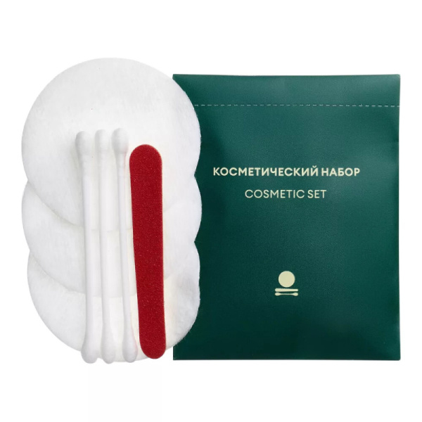 Косметический набор, упак. кам. бумага «No Name» зеленый / Cosmetic set (500 шт.)