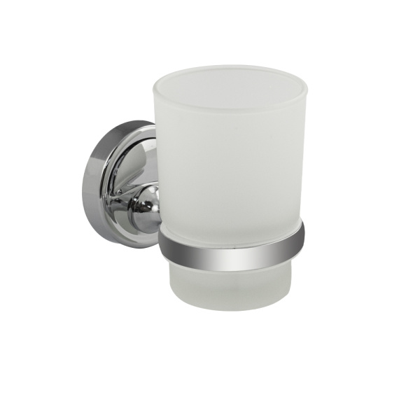 Стакан стеклянный с креплением к стене (1 шт.)