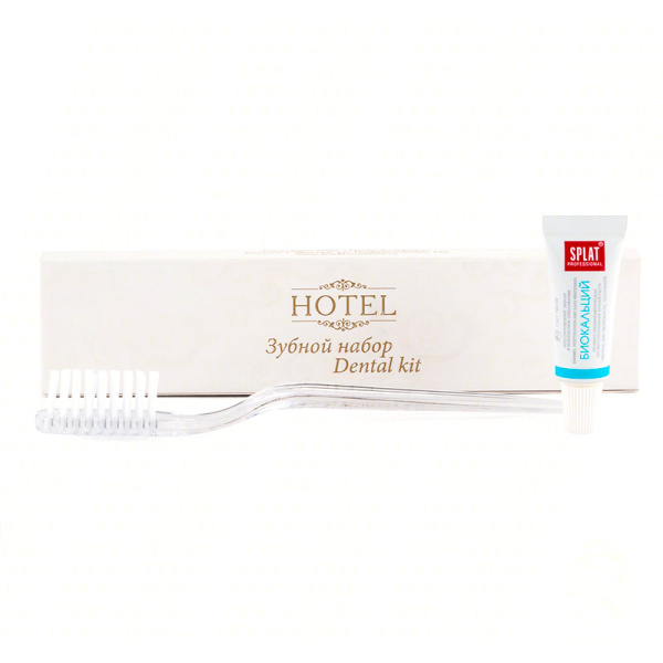 Зубной набор, упак. картон «Hotel» / Dental kit (200 шт. SPLAT)