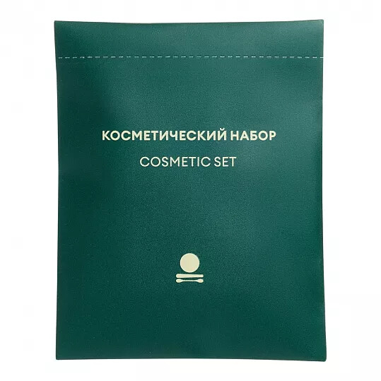  Косметический набор, упак. кам. бумага «No Name» зеленый / Cosmetic set