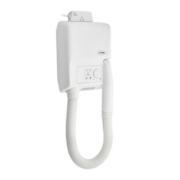 Фен для волос 900 Вт. с гибким шлангом, в ванную комнату с розеткой - GFmark (1 шт.)