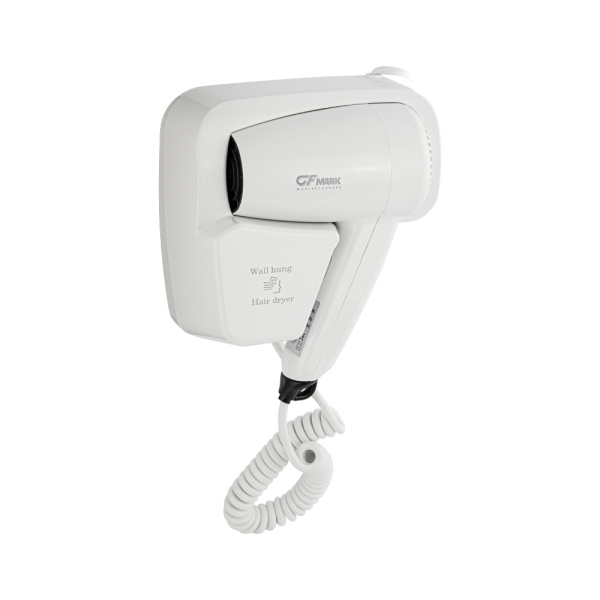 Фен для волос 1200 Вт. с боковым креплением, корпус из высокопрочного АБС пластика - GFmark (1 шт.)