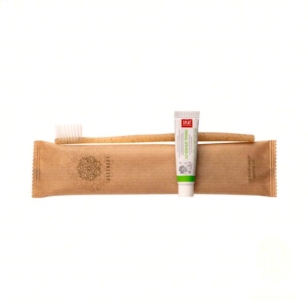 Зубной набор, упак. крафт-пакет «Greenery» / Dental kit (200 шт.)