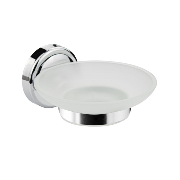 Мыльница стеклянная с креплением к стене (1 шт.)