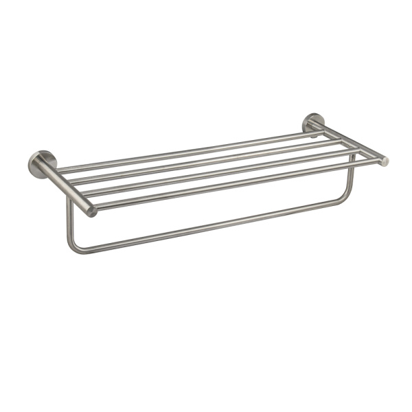 GFmark - Полка для полотенца с опорой, большая, из нержавеющей стали 80142 (1 шт.)