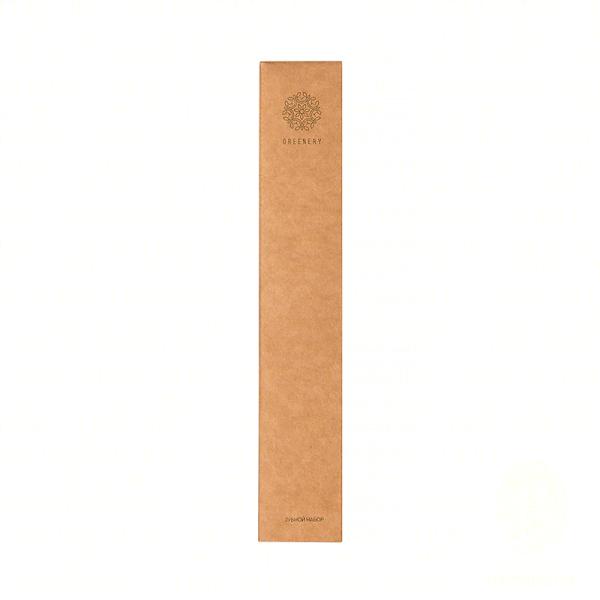 Зубной набор, упак. крафт-картон «Greenery» / Dental kit (200 шт.)