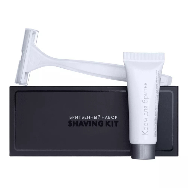 Бритвенный набор, упак.картон «No Name» черный / Shaving set (200 шт.)
