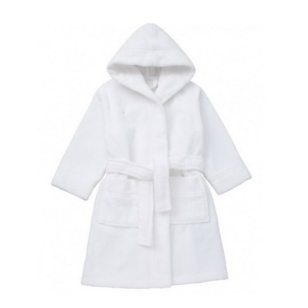 Халат махровый детский с капюшоном (р. 110 (4-6 лет))