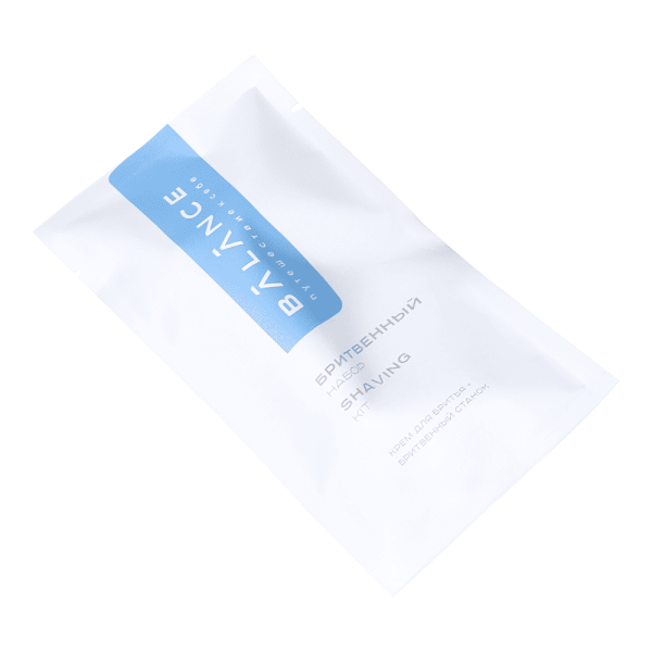 Бритвенный набор, упак. каменная бумага «Balance» / Shaving set (200 шт.)