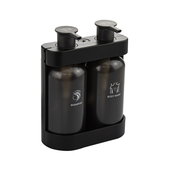 GFmark - Дозатор для жидкого мыла, антивандальный, двойной ( 2 х 380 мл ), из высокопрочного АБС пла (1 шт.)