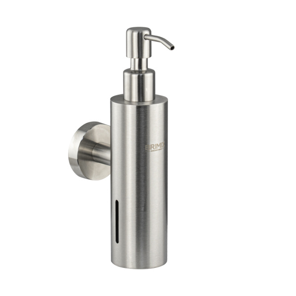 Дозатор для жидкого мыла настенный, антивандальный, 250 мл, цилиндрический корпус (1 шт.)