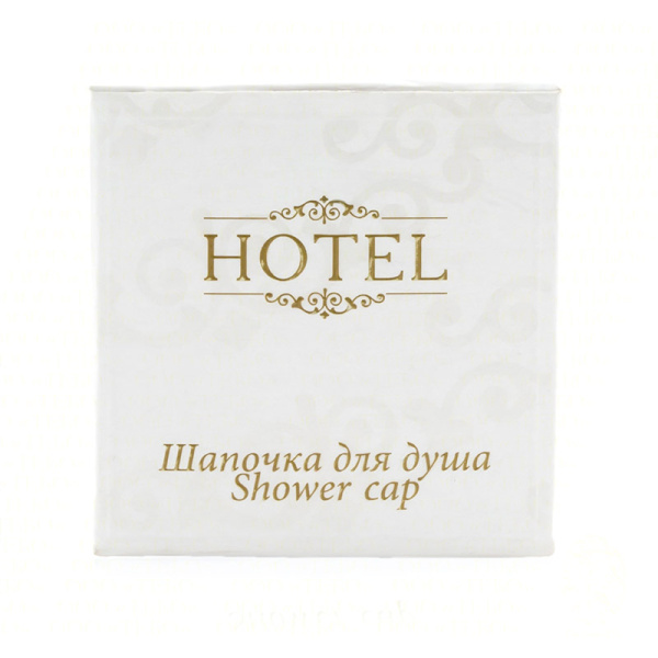 Шапочка для душа, упак. картон «Hotel» / Shower cap (250 шт.)