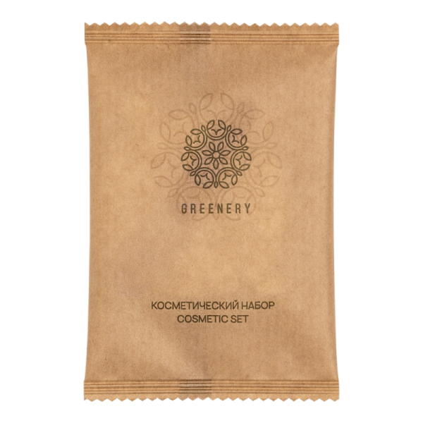 Косметический набор, упак. крафт пакет «Greenery» / Cosmetic set (400 шт.)
