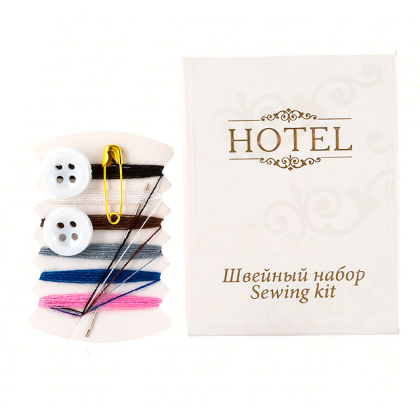 Швейный набор, упак картон «Hotel» / Sewing kit (500 шт.)