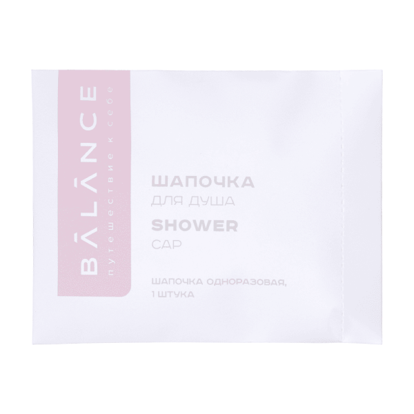 Шапочка для душа, упак. каменная бумага с клапаном «Balance» / Shower cap (500 шт.)