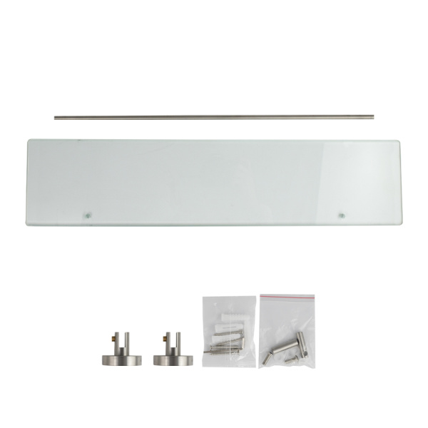 GFmark - Полка стеклянная, из нержавеющей стали 80006