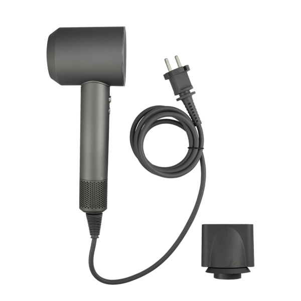 Фен для волос 1600 Вт. в ванную комнату настенный, цвет: Графит, кронштейн в комплекте - GFmark