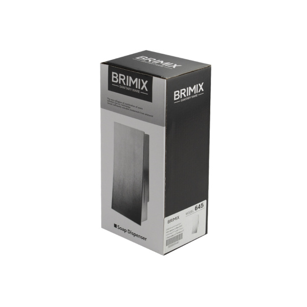 Дозатор жидкого мыла настенный, из нержавеющей стали марки 201, на 800 мл, МАТОВЫЙ ХРОМ