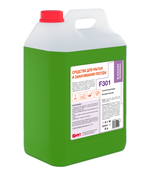  Для мытья и замачивания посуды F301, 5 л. (BIOSOAP PROFESSIONAL) от АИС / AISCHEM