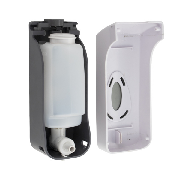 Дозатор жидкого МЫЛА, пластиковый, БЕЛЫЙ, большой, с глазком, 350 мл