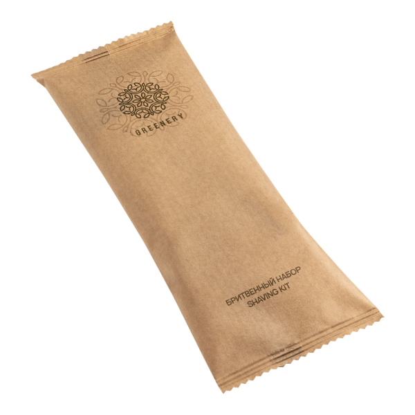 Бритвенный набор, упак. крафт-пакет «Greenery» / Shaving set
