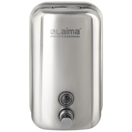  Дозатор для жидкого мыла LAIMA PROFESSIONAL INOX (гарантия 3 года), 1 л, нержавеющая сталь, зеркальный, 605393
